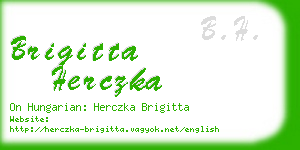 brigitta herczka business card